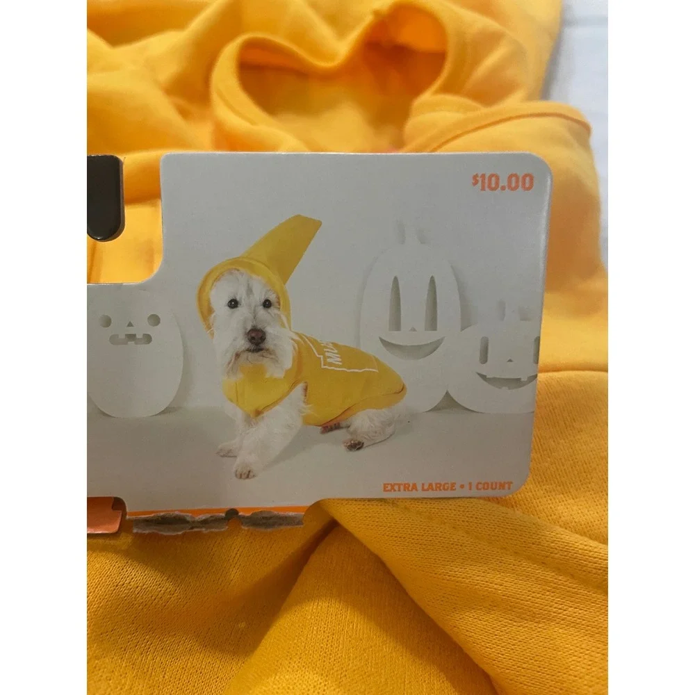 Hyde and Eek Boutique Pet Mustard Sweatshirt Costume XL Yellow Dog Halloween